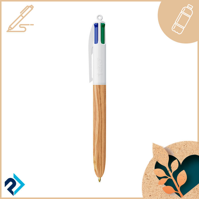 Penna BIC 4 Colours Wood Style
