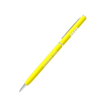 PENNA SUPERIOR MINI fusto gialla con personalizzazione