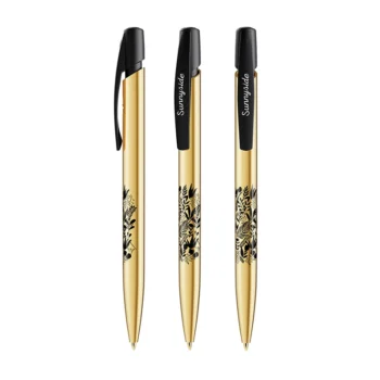Penna BIC Media Clic Shine fusto oro