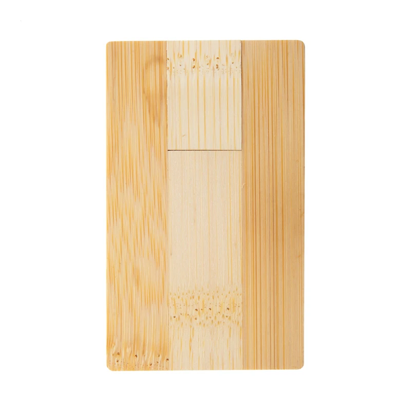 CHIAVETTA USB CARTA DI CREDITO IN BAMBOO img2