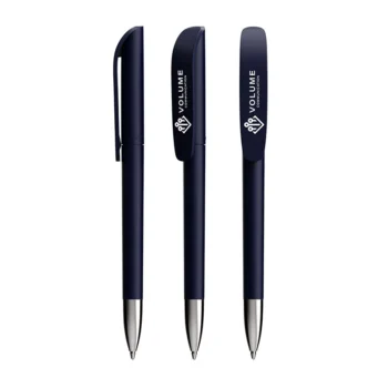 Penna BIC Super Clip Soft Advance fusto blu marina