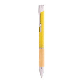 Penna in paglia di grano Bookot fusto giallo