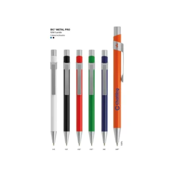 Penna BIC Metal Pro colori lucidi disponibili