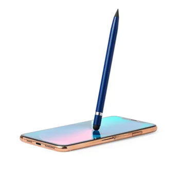 Matita touch eterna Gosfor fusto blu con touch su telefono