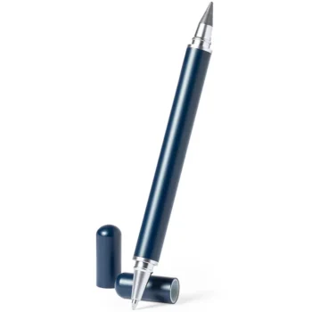 Penna a sfera matita eterna Holwick 2 in 1 fusto blu marino