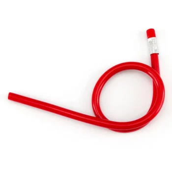 Matita Flexi extra lunga di colore rosso piegata