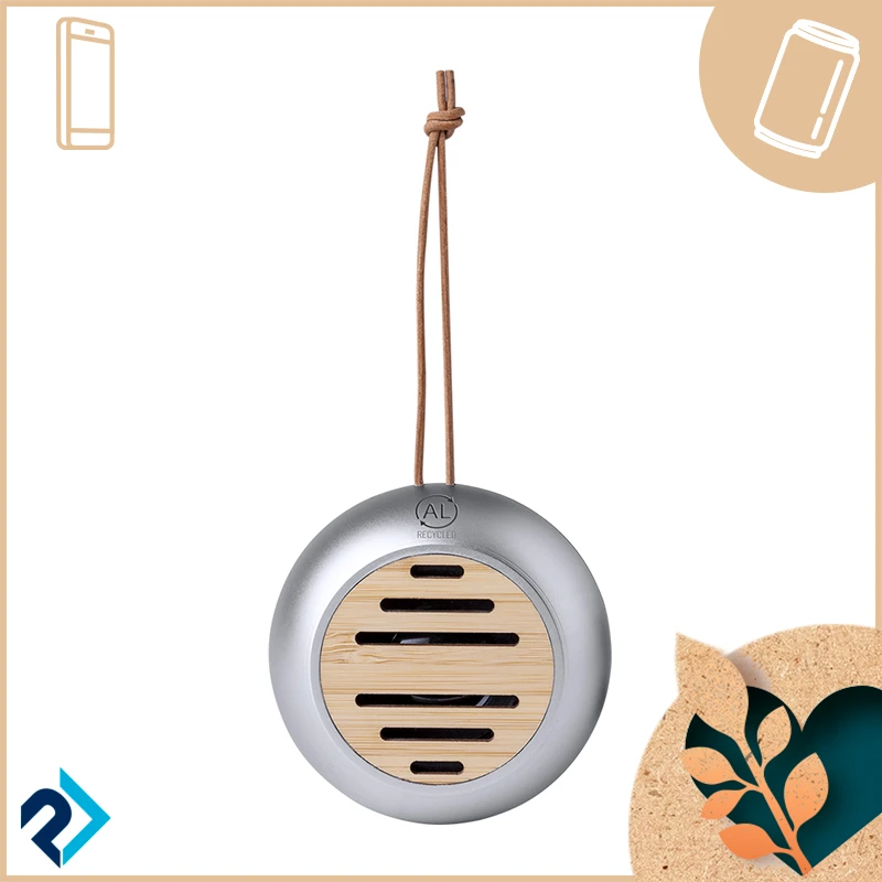 Cassa Hiwent in alluminio riciclato e bamboo