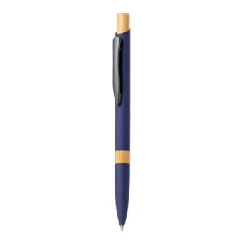 Penna Lantasker con finitura gommata blu