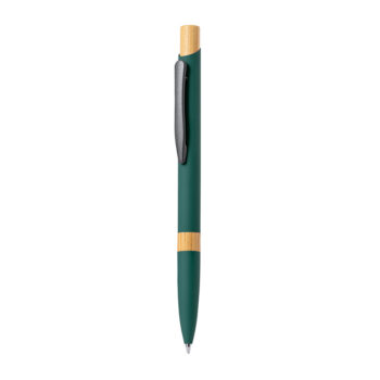 Penna Lantasker con finitura gommata verde