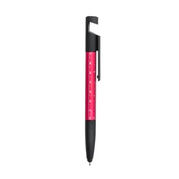 penna a sfera multifunzione 7 in 1 PAYRO fusto rosso