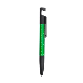 penna a sfera multifunzione 7 in 1 PAYRO fusto verde