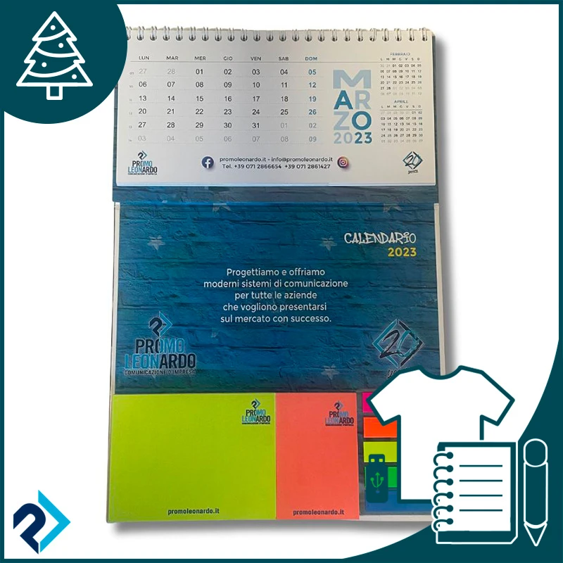 calendario personalizzato in cartotecnica